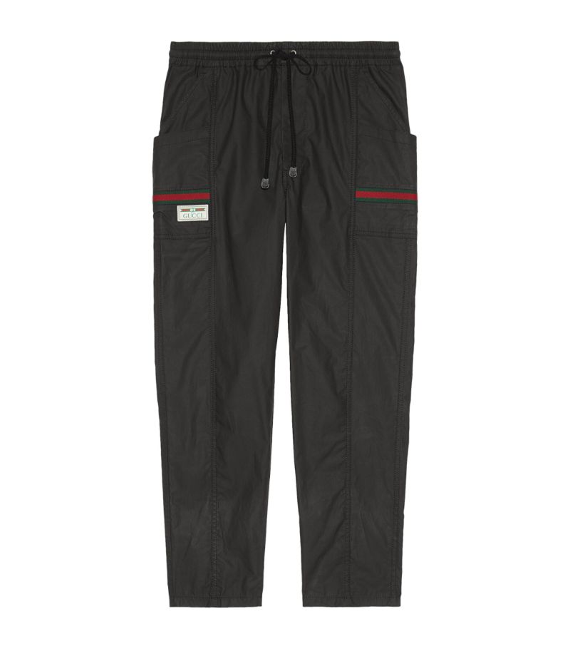 구찌 남성 Web-Striped Trousers