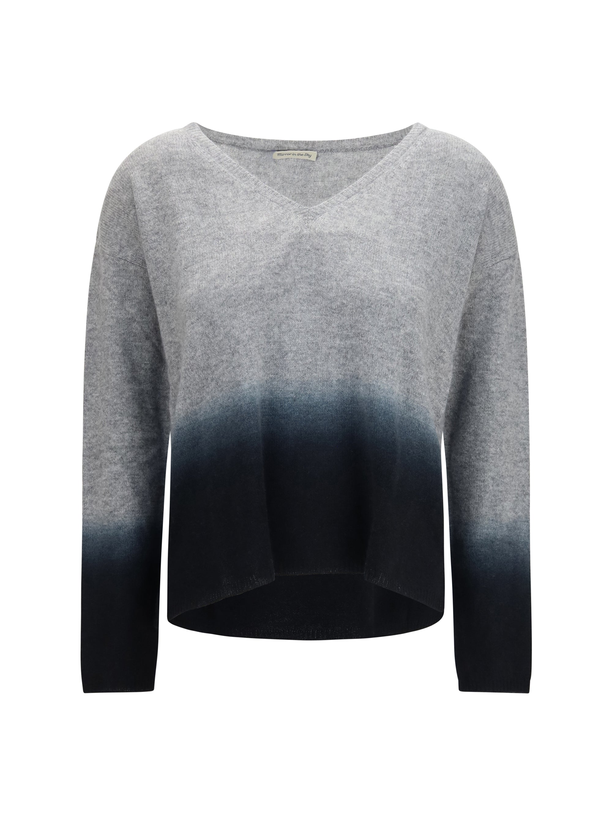 Gradient Cashmere Sweater — Gray