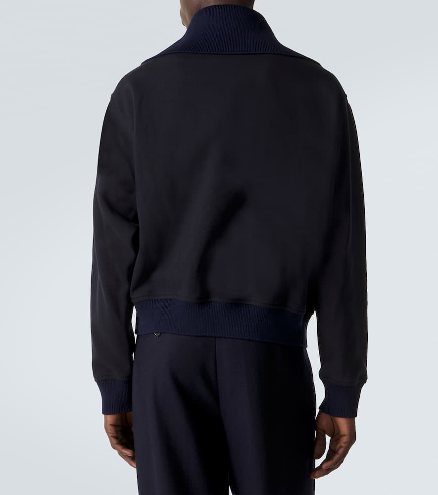 Cotton half-zip sweatshirt