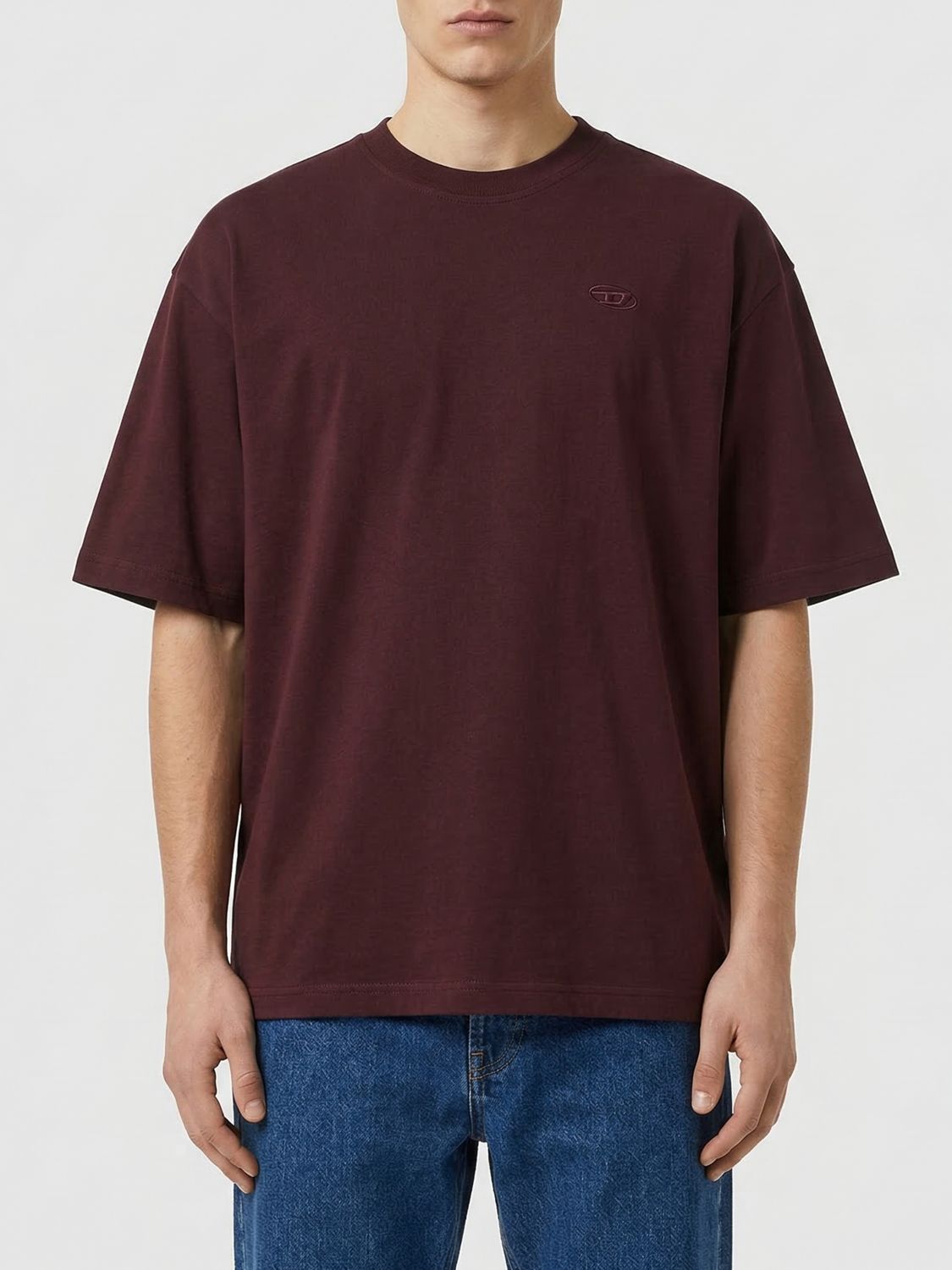 D-embroidery cotton T-Shirt - Green