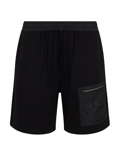 Man Shorts & Bermuda Shorts Black Size XL Cotton