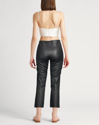 Woman Pants Black Size 12 Lambskin