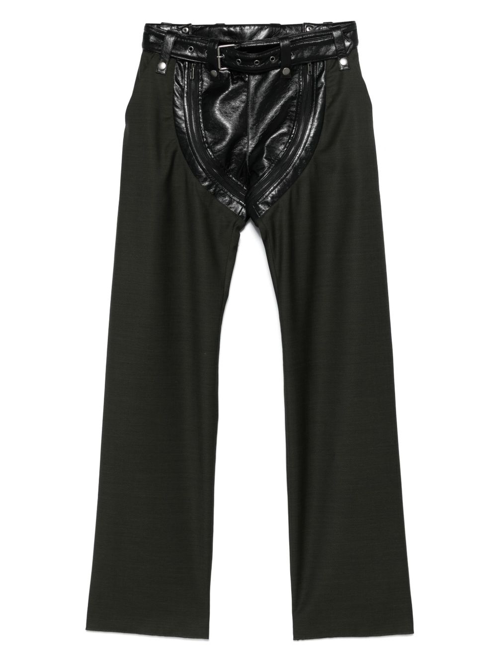 Martine Rose panelled trousers - Green