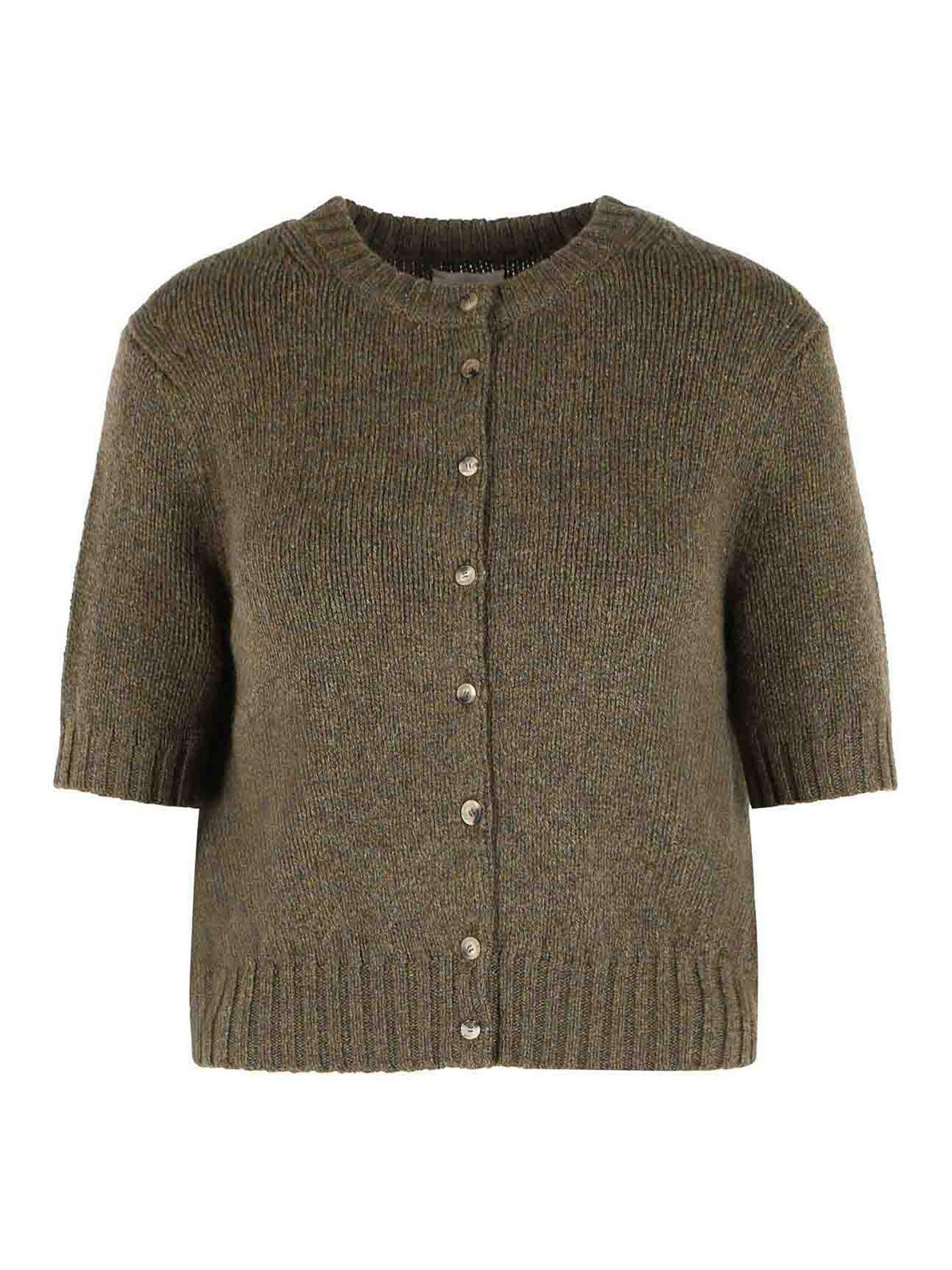 Nora' green cashmere cardigan