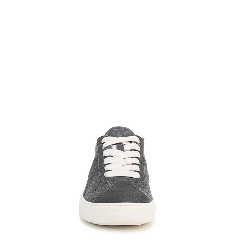 Medina Lace Up Sneaker Shoes, Hazy Grey Fabric/suede Leather