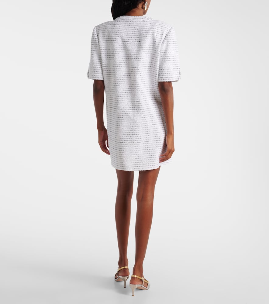 Sequined tweed minidress