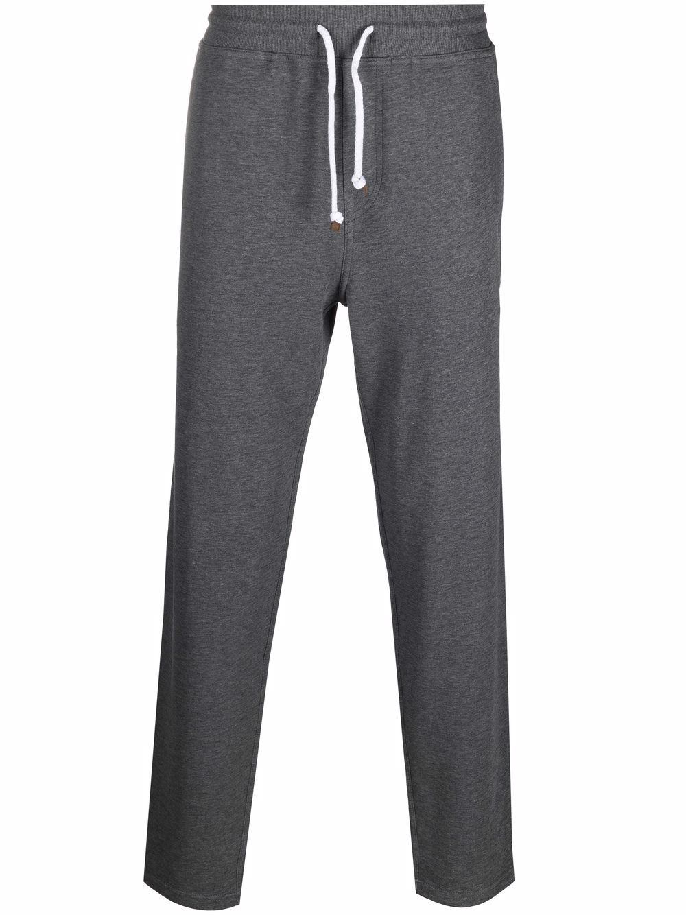 Jersey drawstring-waist track pants - Grey
