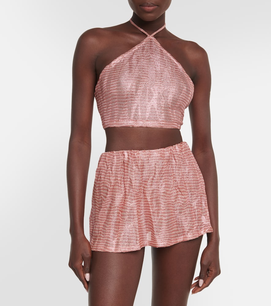 Jacquard miniskirt