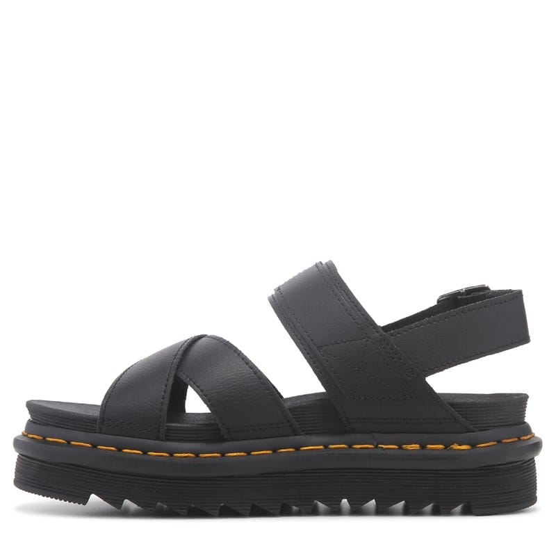 Women's Voss II Platform Sandals (Black Leather)