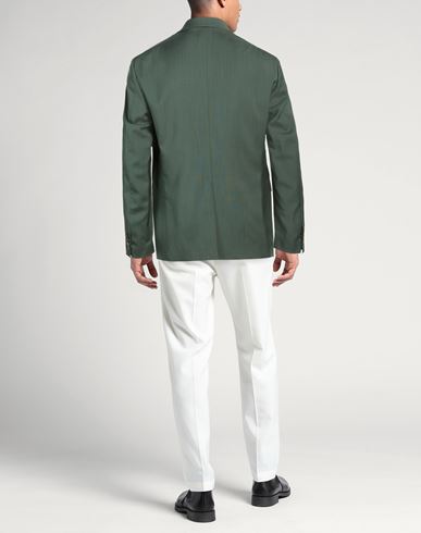 Man Blazer Dark green Size 40 Virgin Wool