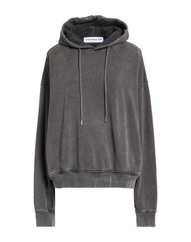 Woman Sweatshirt Charcoal Size L Cotton