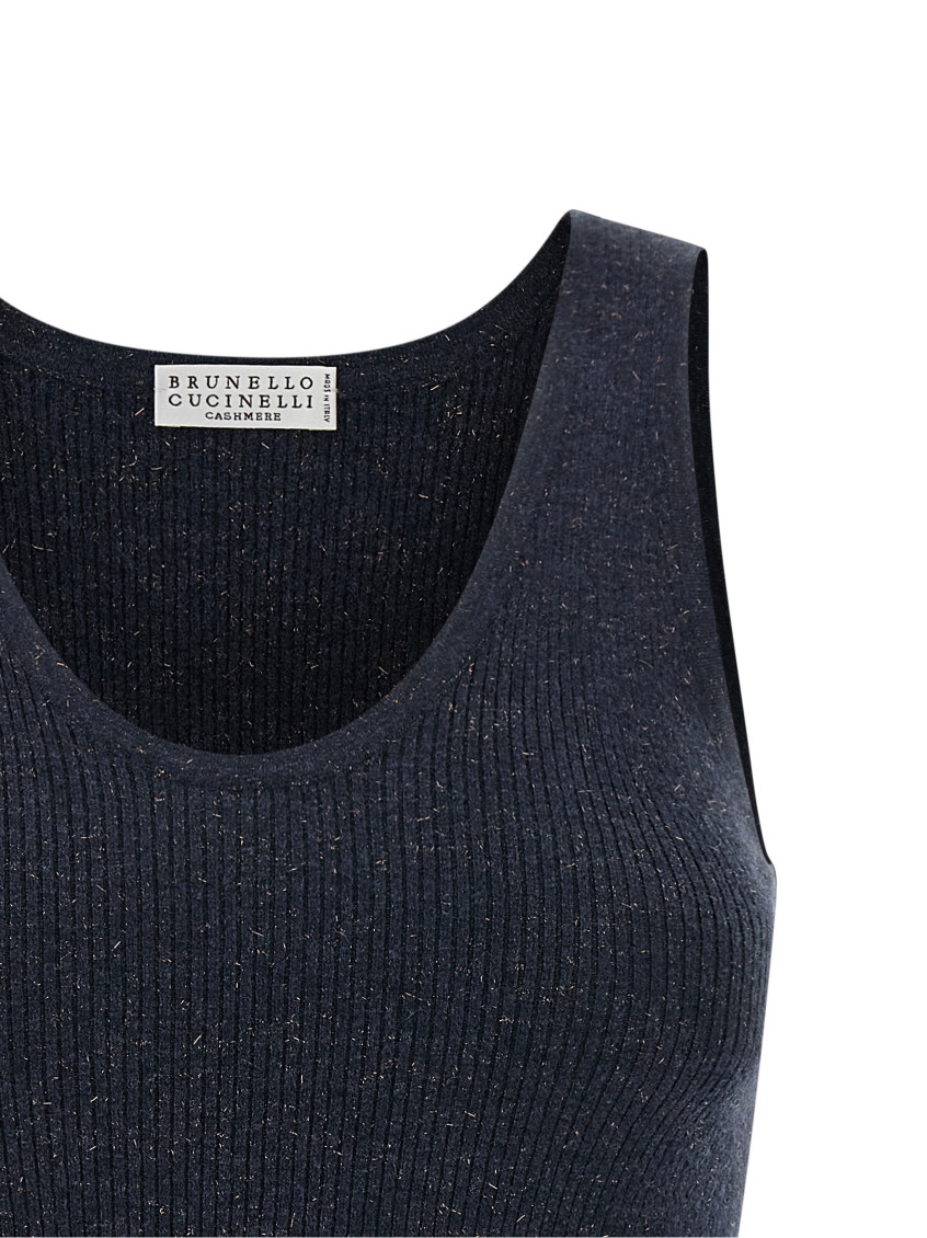 Blue Sparkling Tank Top