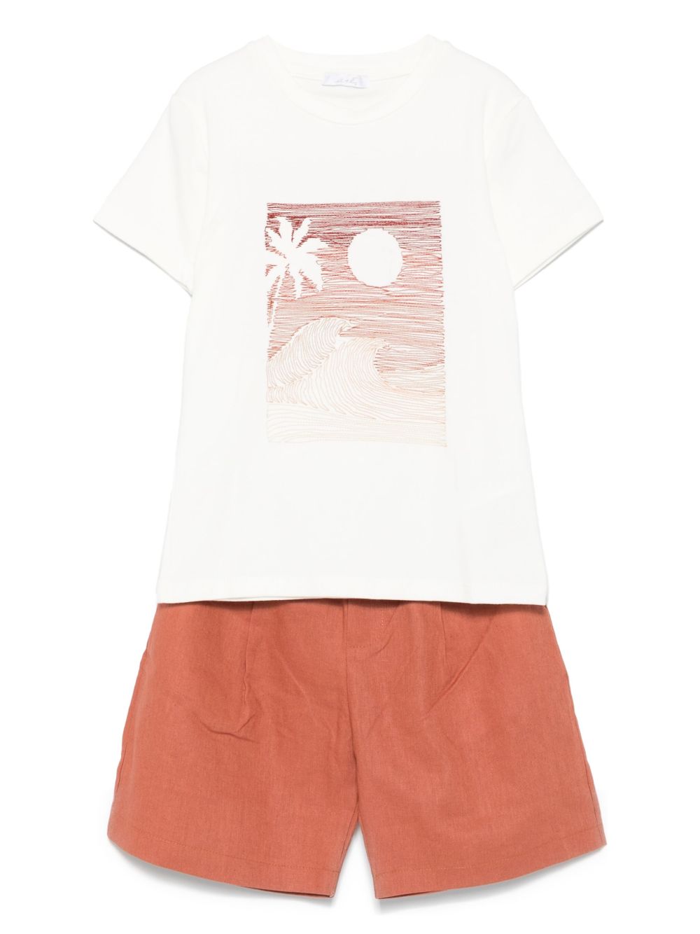 Drawstring shorts - Brown