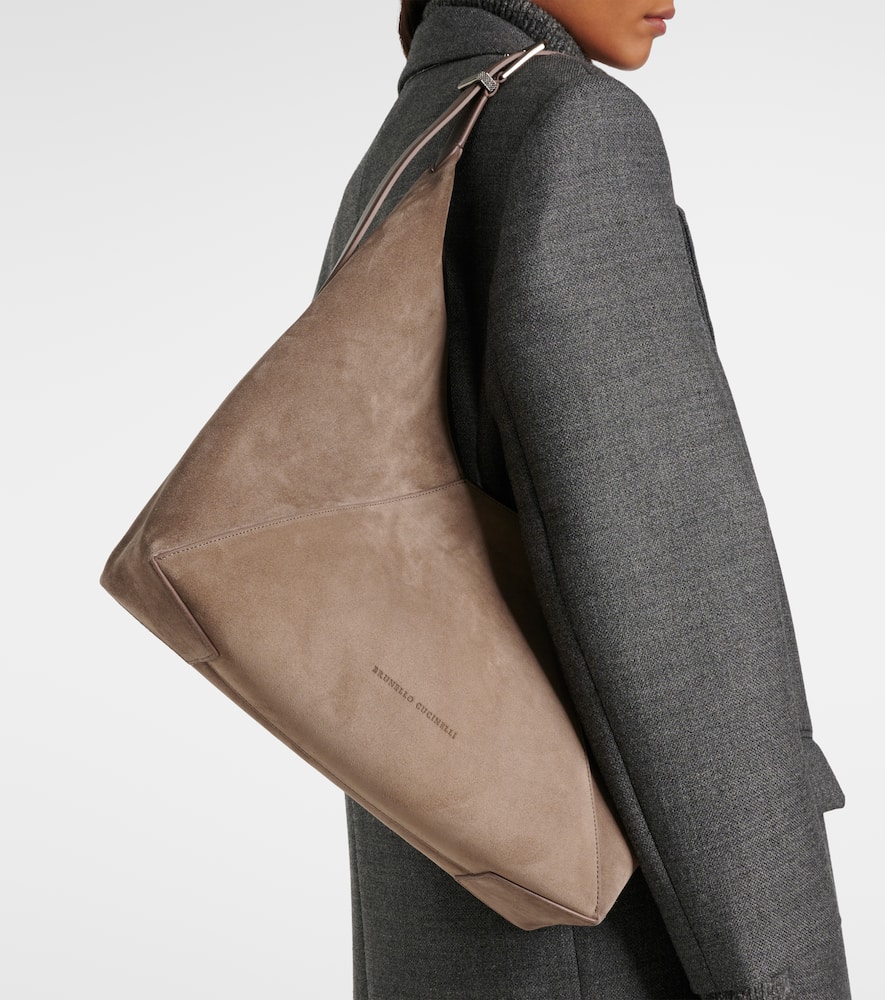 Brunello Cucinelli BC Duo suede shoulder bag