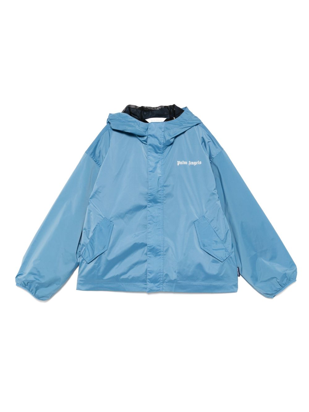 Palm Angels Kids logo-print jacket - Blue
