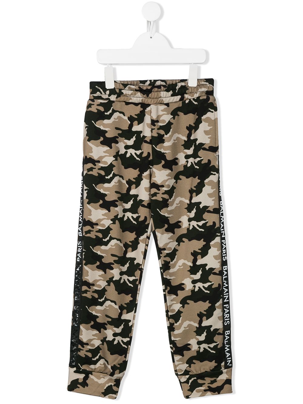 Camouflage-print track pants - Green
