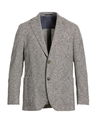 Man Blazer Ivory Size 40 Virgin Wool, Polyamide, Elastane