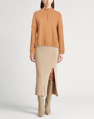 Woman Turtleneck Camel Size XS Cashmere, Viscose, Linen, Wool