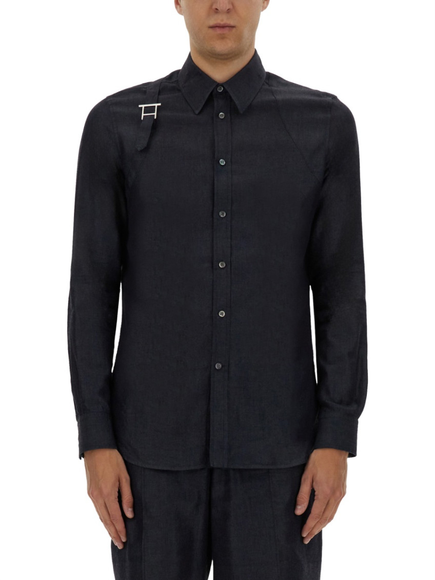 Black Regular Solid Shirt