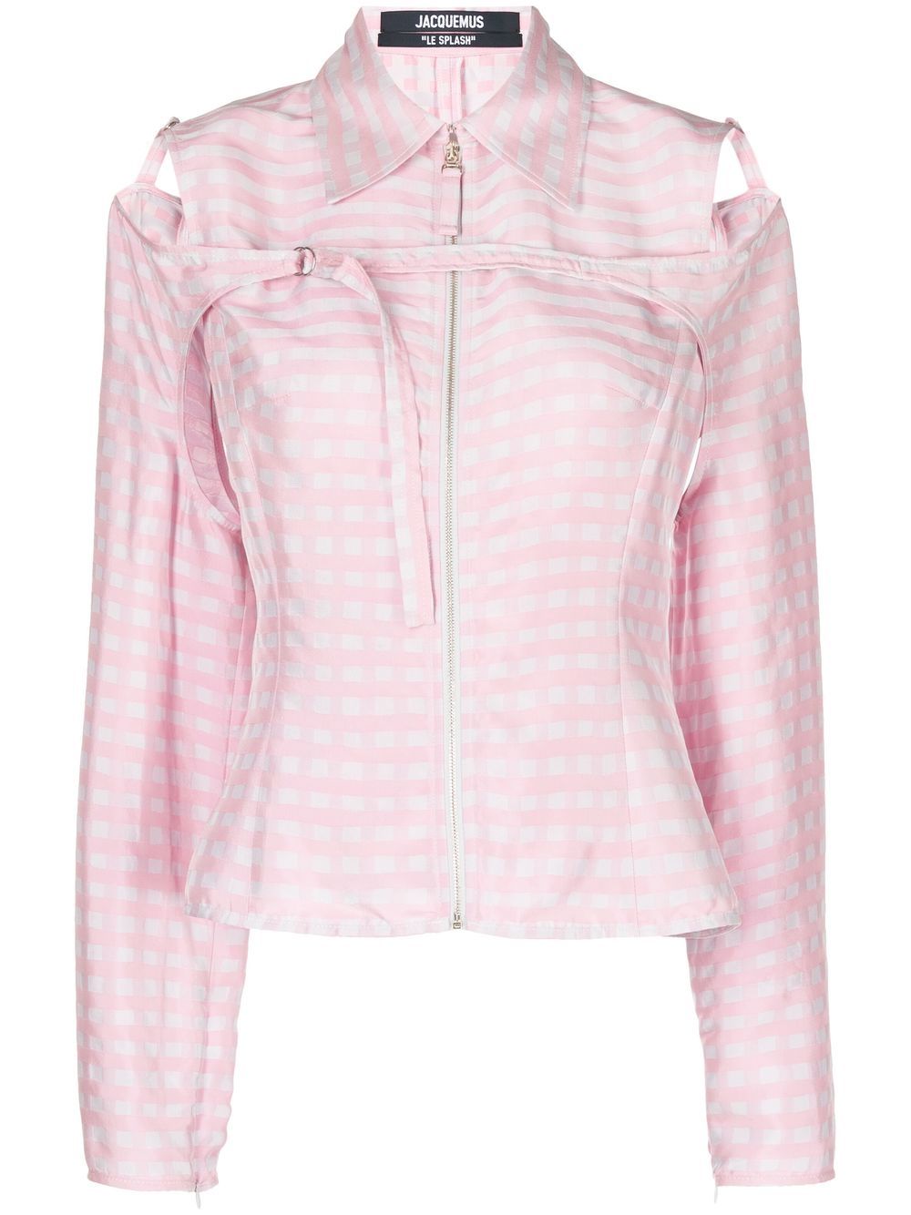 Check pattern long sleeve shirt - Pink