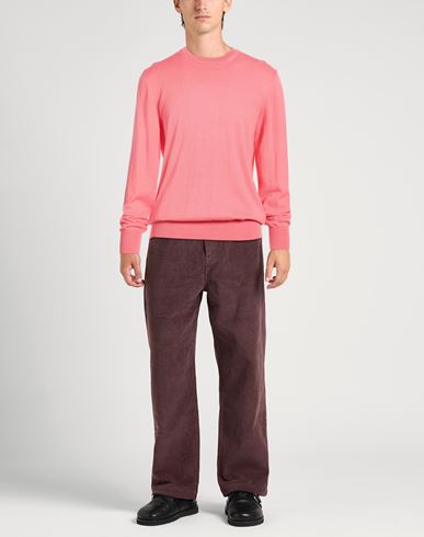 Man Sweater Light pink Size L Wool