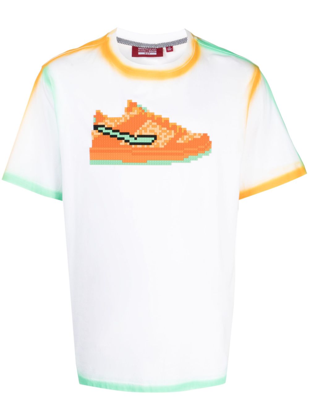 Orange Furry cotton T-shirt - Multicolour