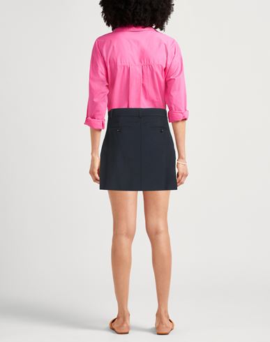 Woman Mini skirt Midnight blue Size 8 Virgin Wool