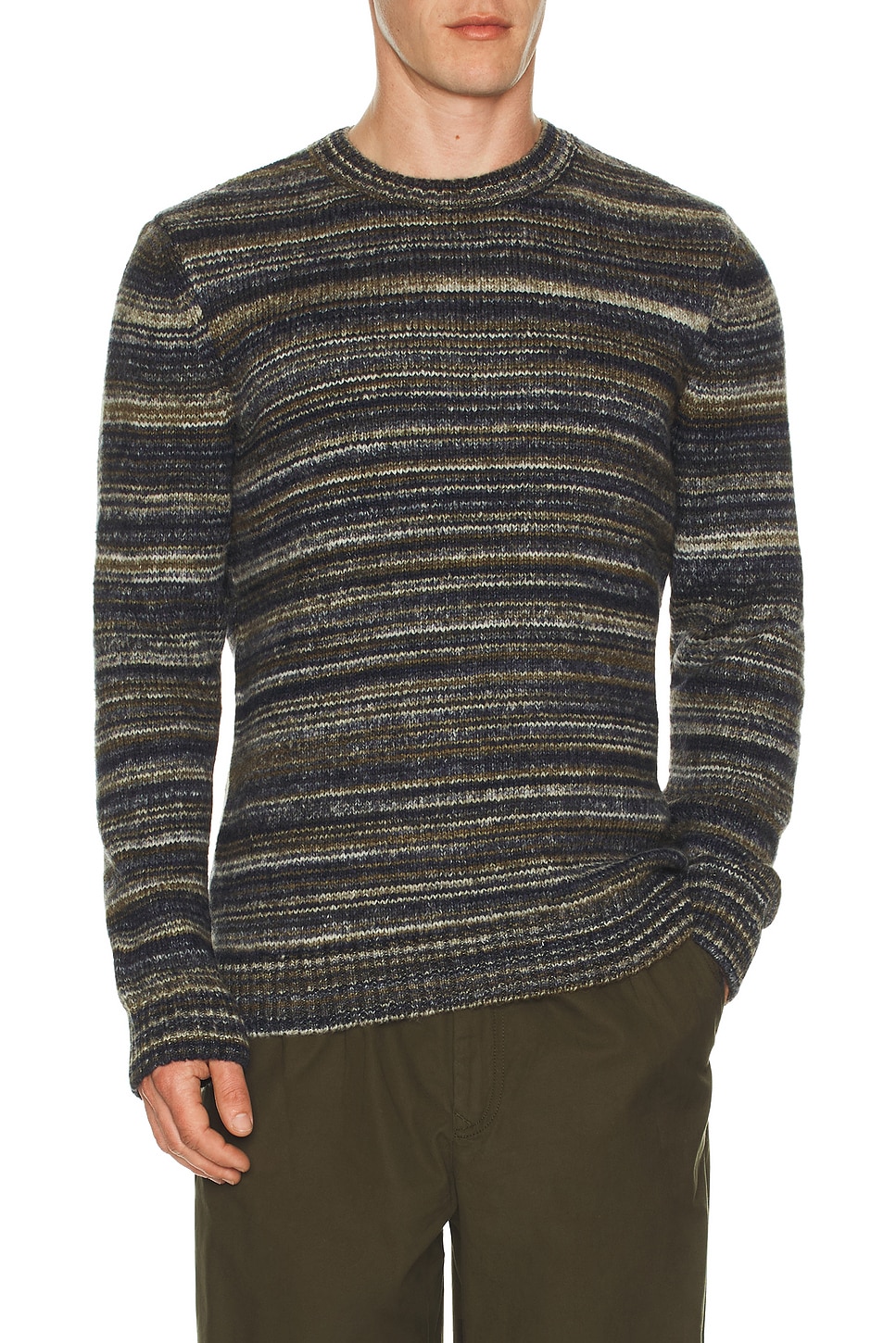 Barbour Pateley Crew Neck Sweater in Inky Marl - Grey. L also in M, S, XL/1X