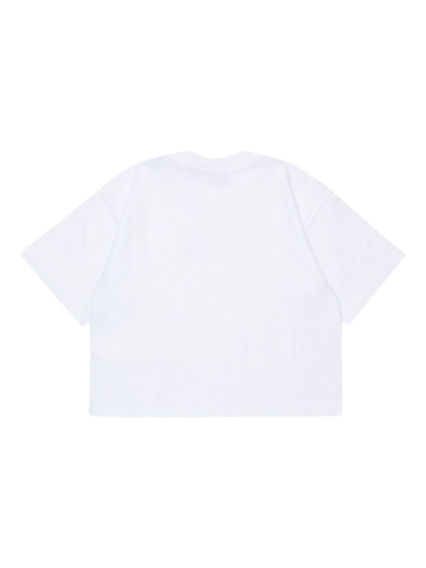 Girls White Logo T-shirt