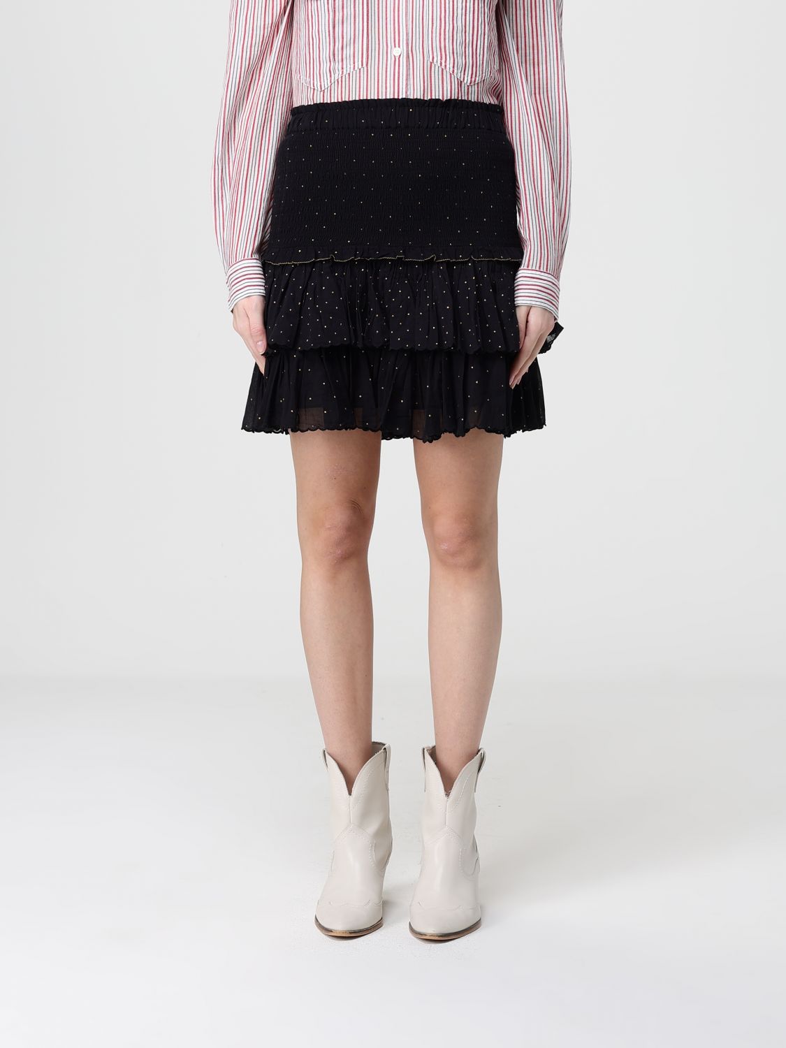 Skirt Woman color Black