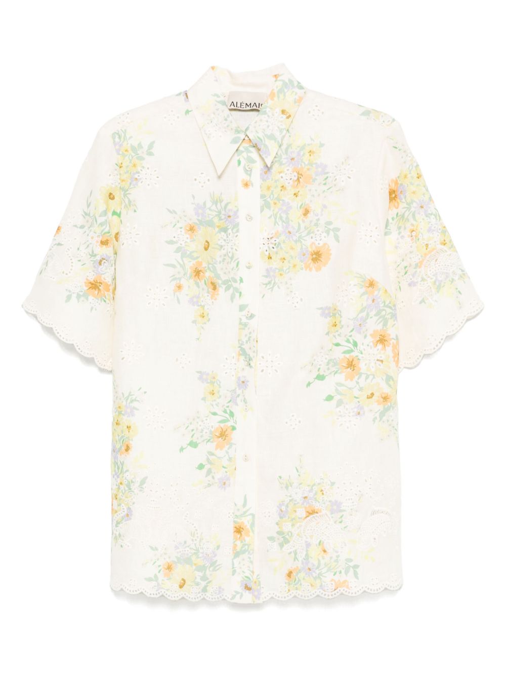 Floral-print shirt - Neutrals