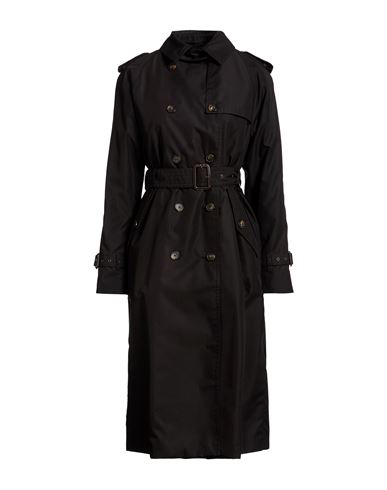Woman Overcoat & Trench Coat Black Size 6 Polyester