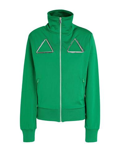 Woman Sweatshirt Green Size M Polyester