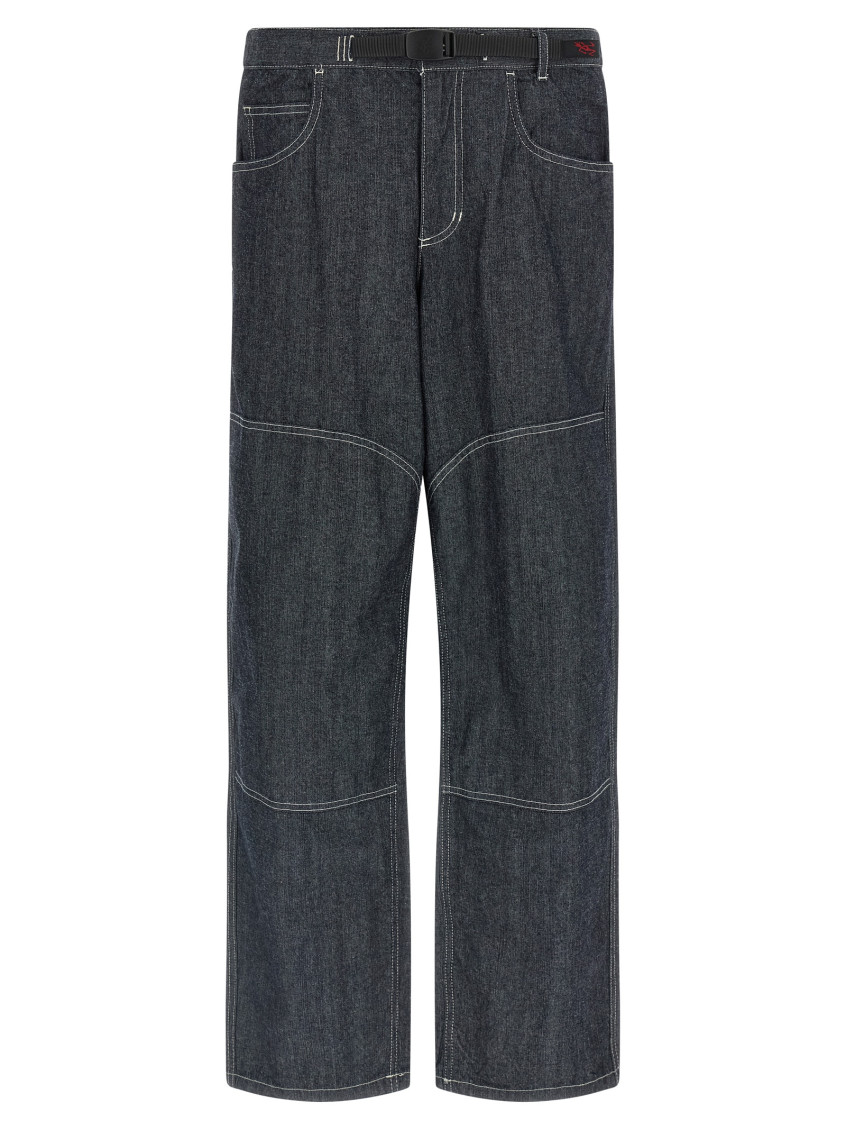 Japanese Chambray Double Knee jeans Blue Cotton - Men