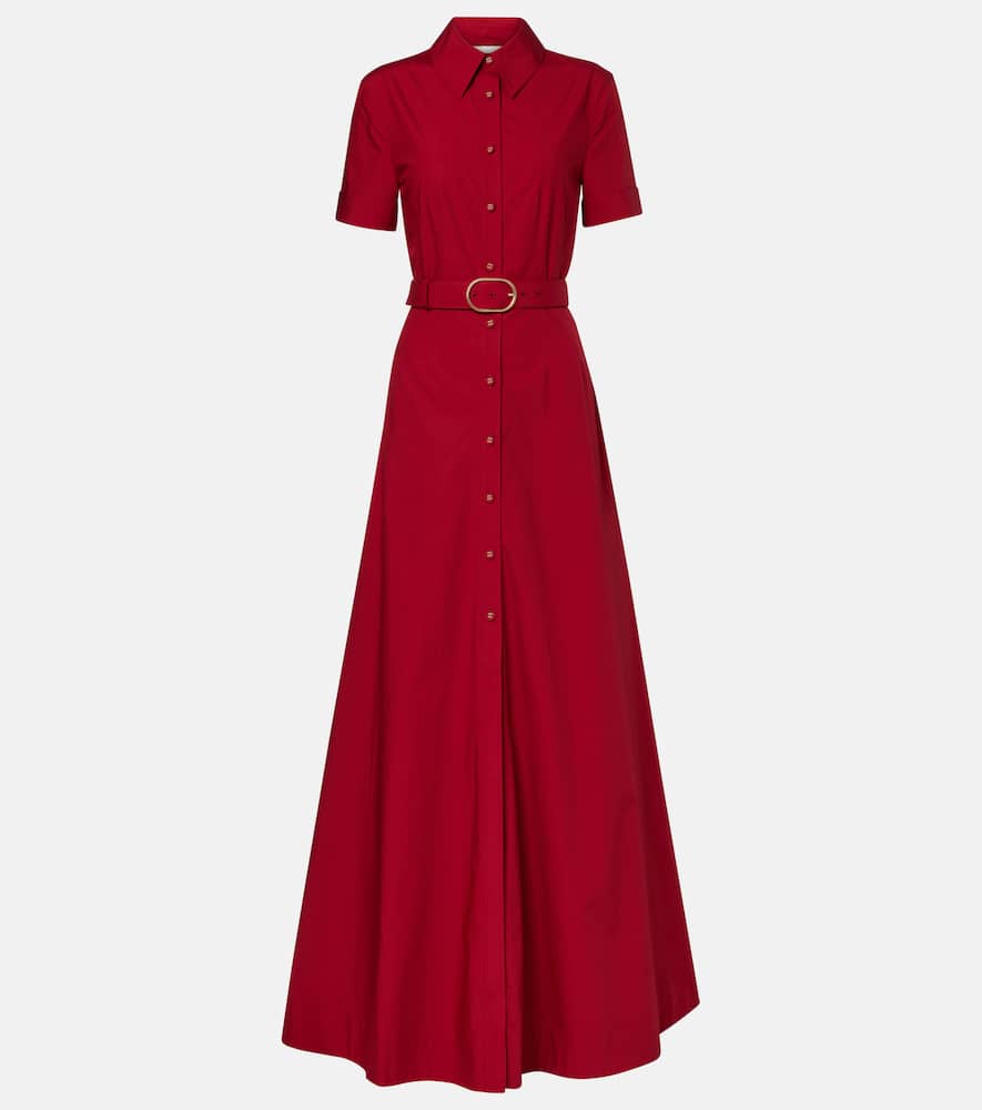 Cotton poplin shirt dress