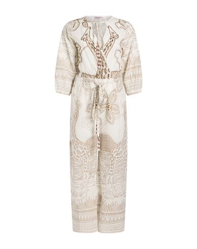 Woman Jumpsuit White Size L Cotton