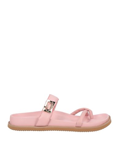Woman Thong sandal Pink Size 7 Leather