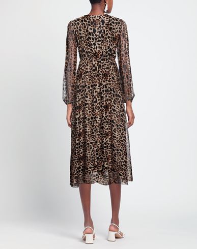 Woman Midi dress Beige Size S Viscose, Silk