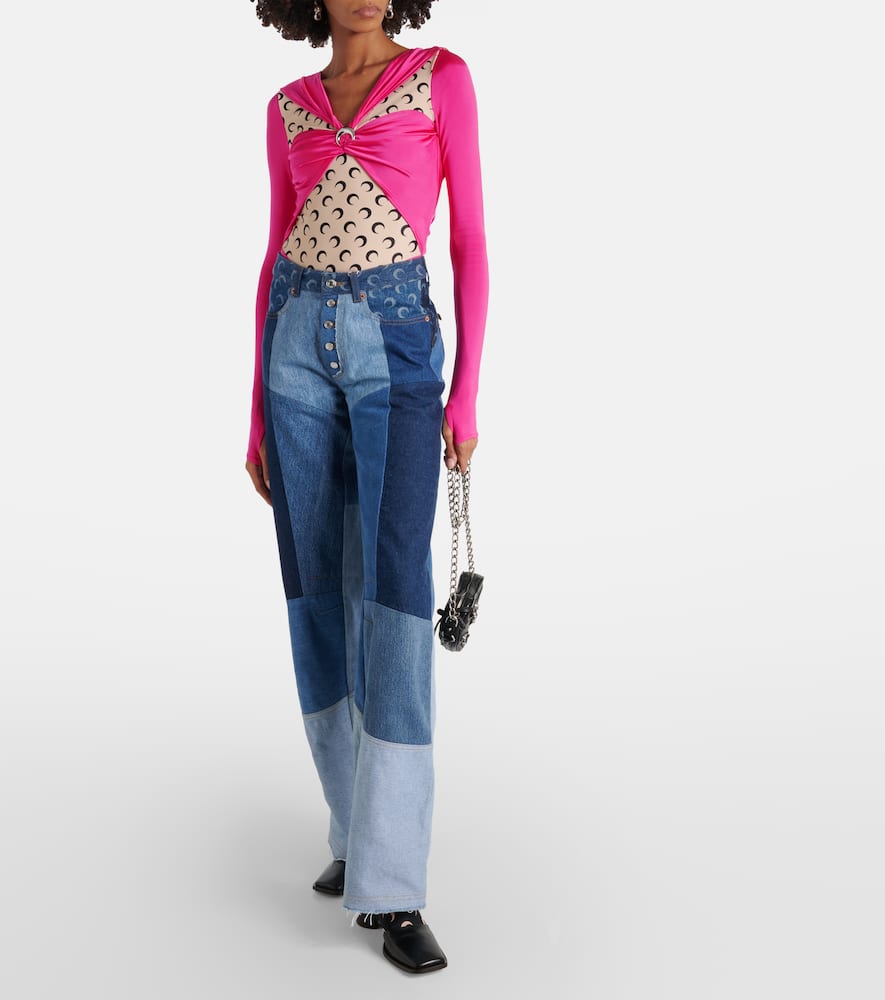 Regenerated jersey bodysuit