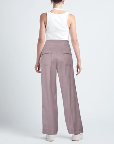 Woman Pants Lilac Size 6 Polyester, Viscose, Elastane, Acetate