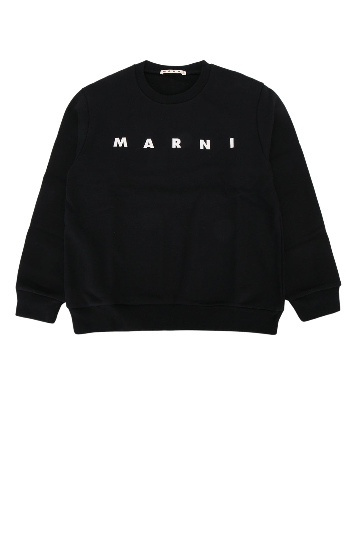 Logo-Embroidered Cotton Sweatshirt — Black