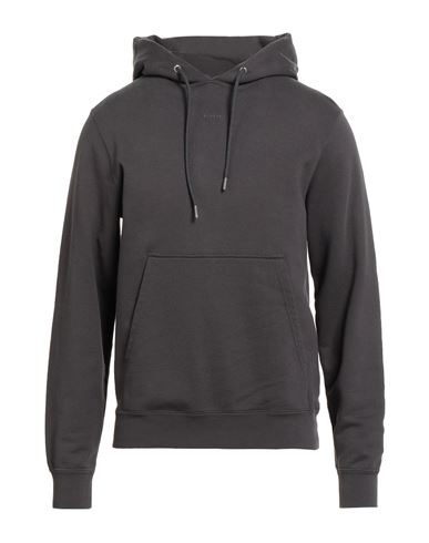 Man Sweatshirt Charcoal Size XS Cotton, Elastane, Polyester
