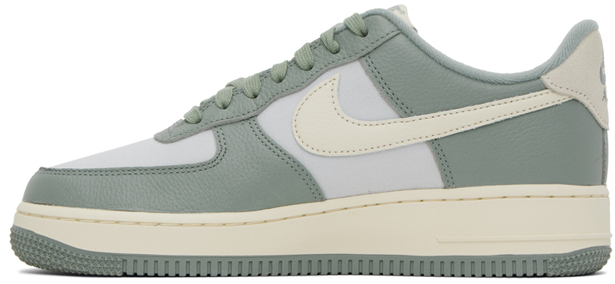 Green & Off-White Air Force 1 '07 Sneakers