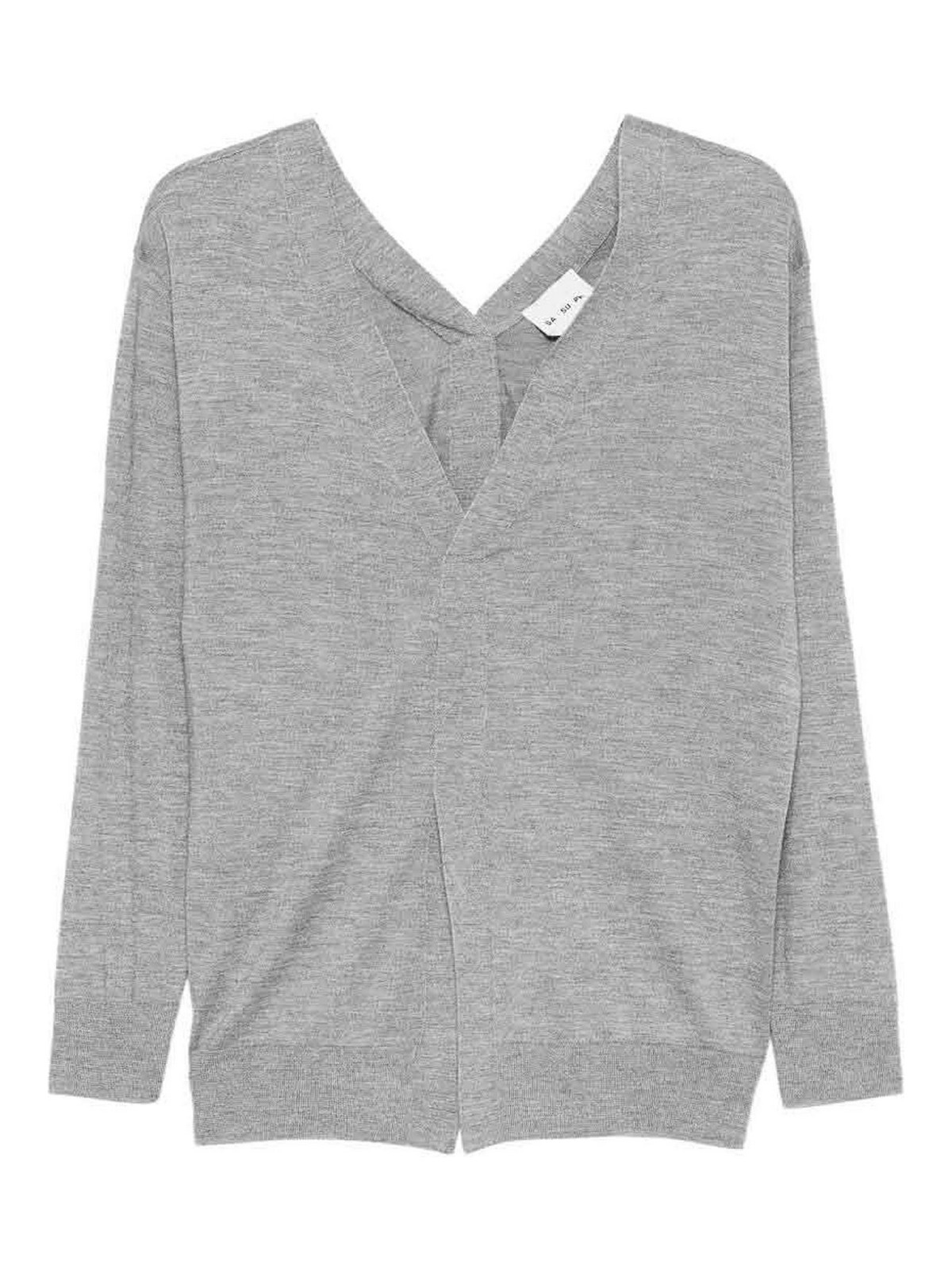Front And Back V-Neck Sweater