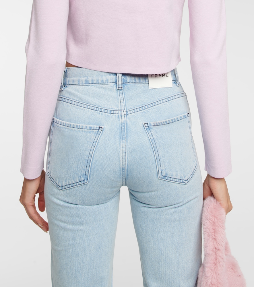 Le Jane embellished high-rise jeans