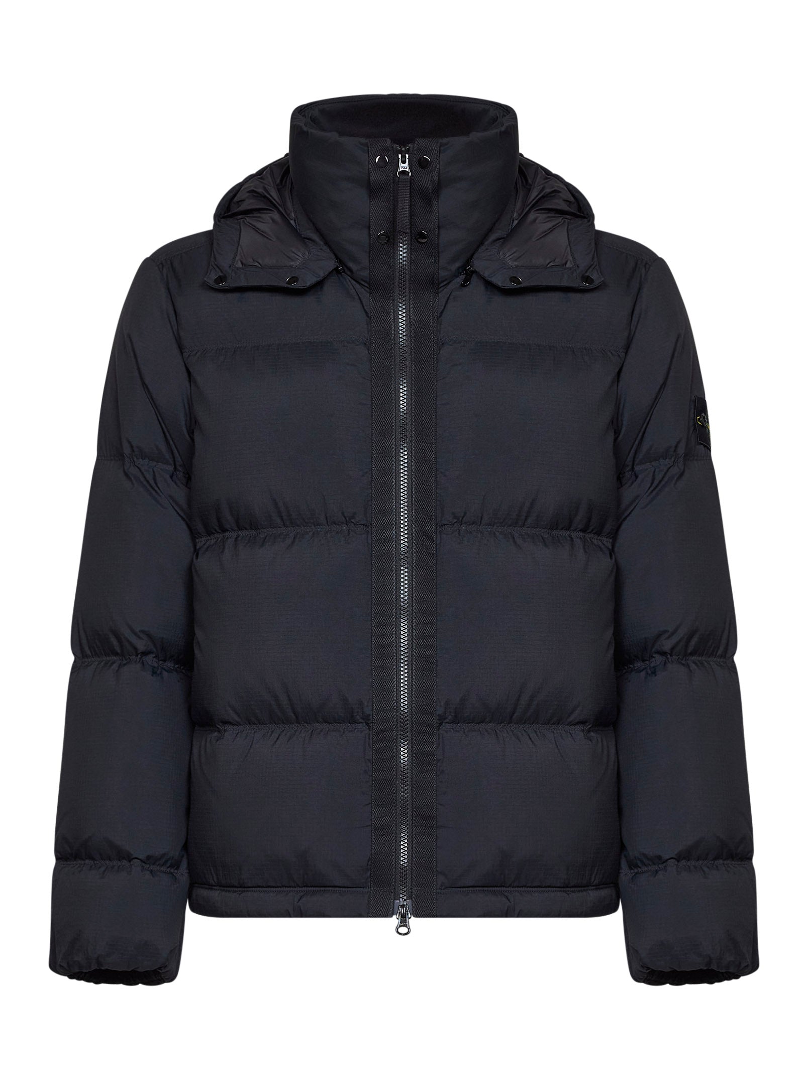 100% Recycled Ripstop Polyamide Down Jacket — Black