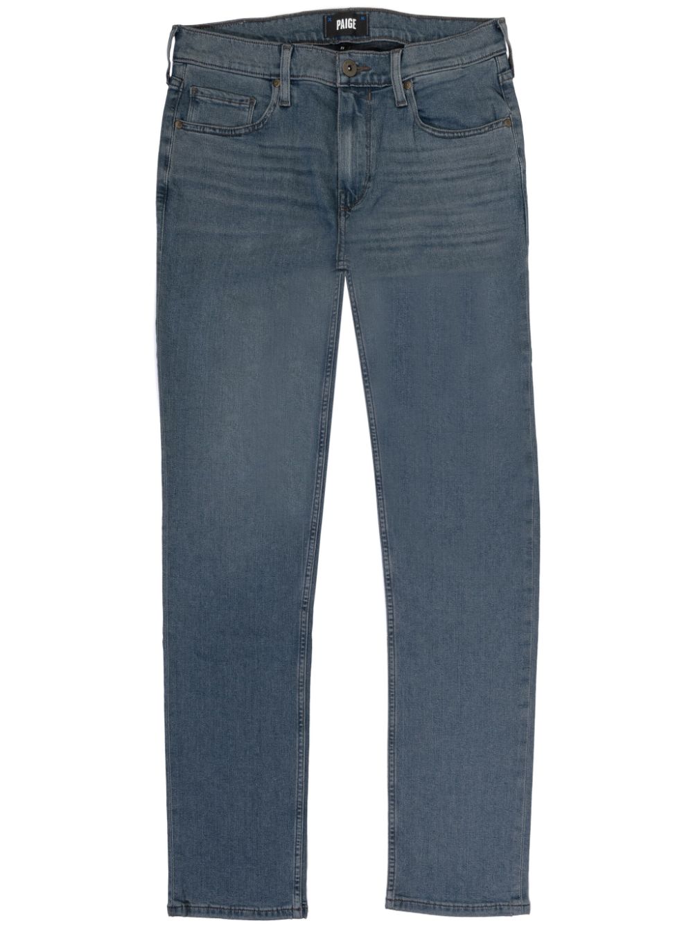 Mid-rise straight-leg jeans - Blue