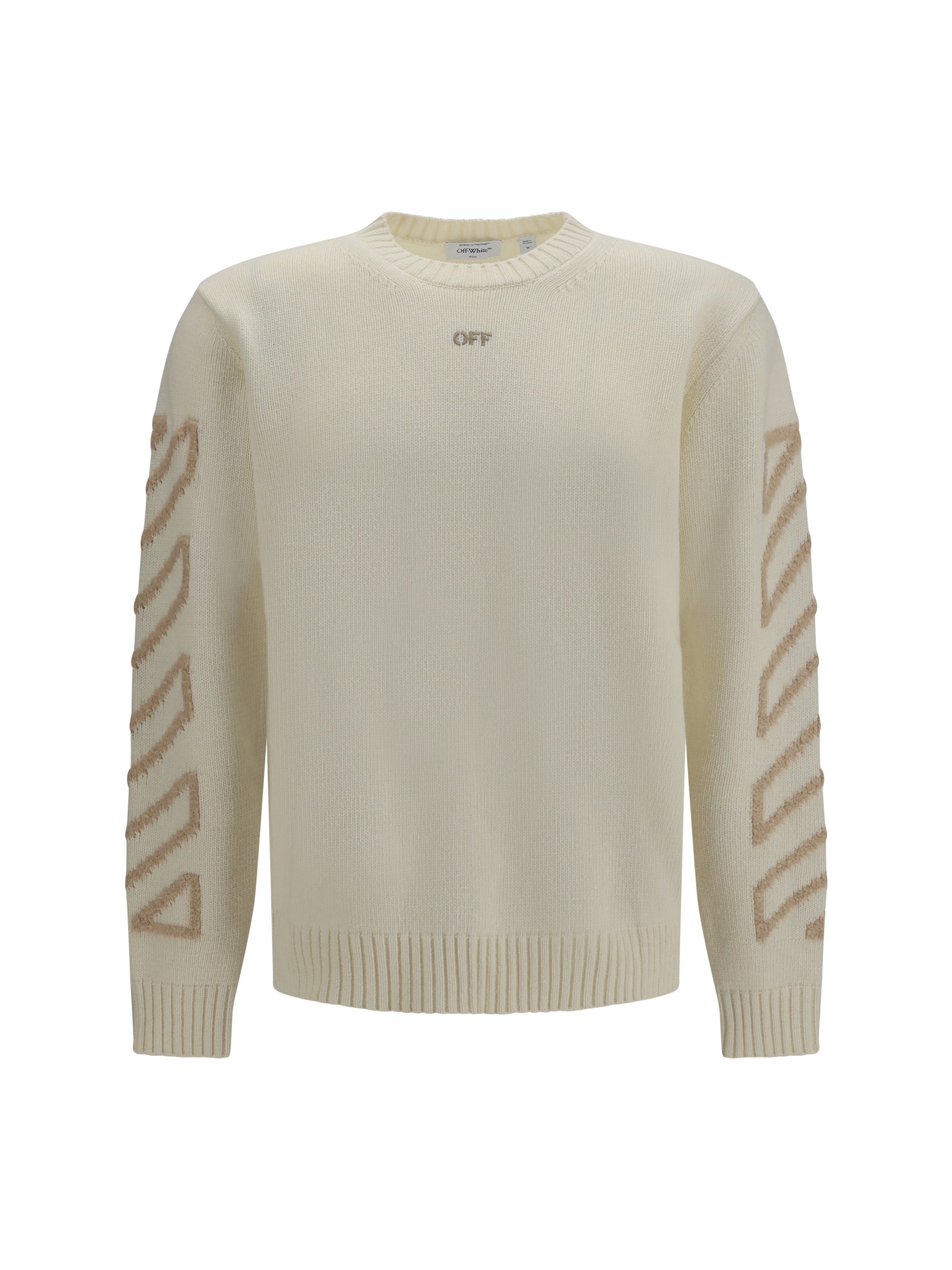 Arrow Fuzzy Sweater — Cream