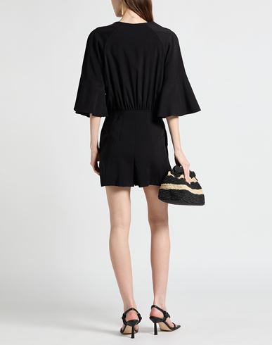 Woman Playsuit Black Size 6 Viscose, Polyester