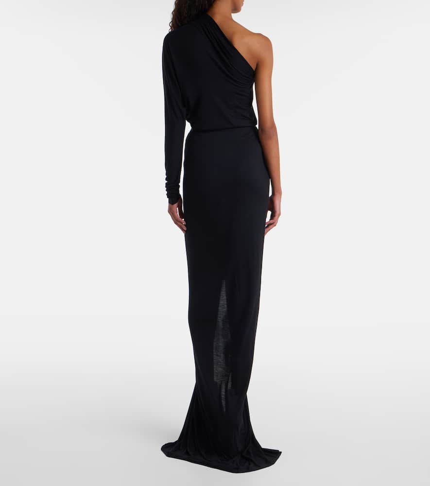 Poppy LS ruched jersey maxi skirt